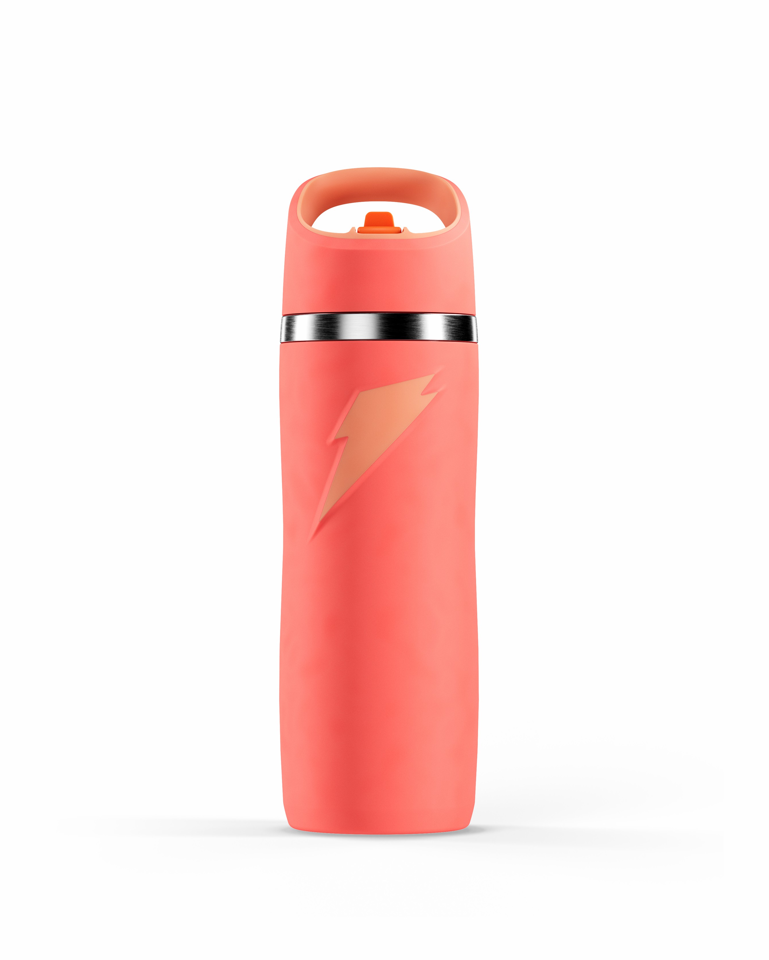 Gatorade Overtime Stainless Steel Water Bottle (Straw Cap) Bundle 22oz Coral Canada SUDIJ9058